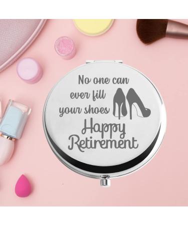 Retirement Pocket Mirror - Unique Retirement Gift for Coworker and Friends | Happy Retirement Compact Mirror - Inspirational Retirement Gift - Buy Online on GoSupps.com