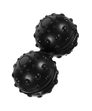 Clispeed 2st yoga balls foot peanut ball Black massage balls Ero-nut massage ball massage roller trigger point massage ball double lacrosse ball Bunsenbrenner connected the ball roll