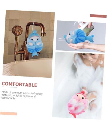Buy Housoutil 6 Pcs Bath Ball Cleaning Scrubber | Exfoliating Loofah Sponges for Kids & Adults | Durable Shower Bath Balls - Buy Online on GoSupps.com