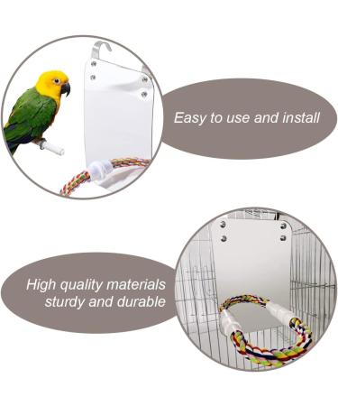 thumbnail image 2 of JNANEEI Acrylic Bird Mirror With Rope Perches Bird Toys Swing Comfy Perch For Parakeet Cockatiel Conure Lovebirds Finch Canaries 7bd04103 1b76 4d8a A180 812ec6683567.9f29b8186dca0a4ac1a04b505b0869be 2 of 12