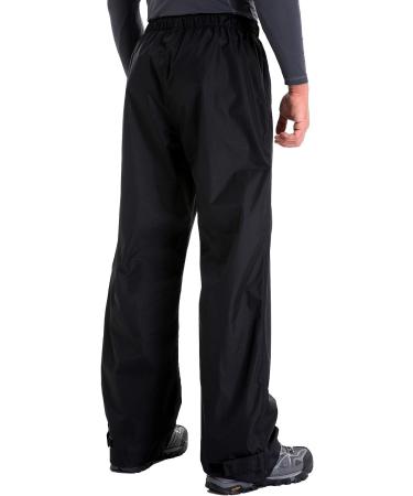 Men's Waterproof Insulated Ski Pants | Elastic Waist | Zipper Pockets | Black-1 | Size Medium/31 - Buy Online on GoSupps.com