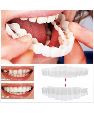 JJEIGVJ Pair Lower Teeth Cosmetic Cover - Teeth Whitening & Comfortable Smile for Men & Women | International Shipping Available - Buy Online on GoSupps.com
