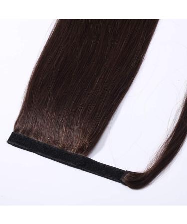 Buy SEGO Clip-in Real Hair Ponytail Extension - Dark Brown #2 20 (50cm) - 95g Hairpiece for Perfect Braid Styles - Buy Online on GoSupps.com