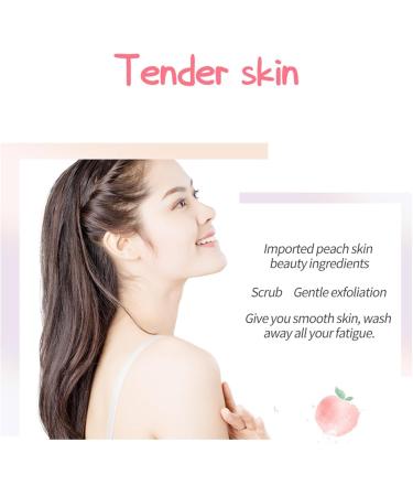 Brightening Peach Body Scrub Exfoliating Deep Cleansing Scrub Hydrating Exfoliating Body Scrub Smooth & Firming Peach Body Scrub for Body Skin - Buy Online on GoSupps.com