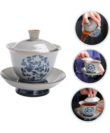 1 Set Sancai Gaiwan Kung Fu Teacup Chinese Cover Bowl China Office Drinking Teacup Ceramics Tray Assorted Color 11.3X10.5CM - Buy Online on GoSupps.com