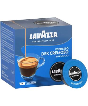  Lavazza Lavazza A Modo Mio ESPRESSO DEK CREMOSO 8 x 16 Capsules (8 x 120 g) - Buy Online on GoSupps.com