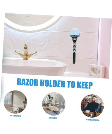 Buy Healeeved 8 StK Shaver Holder - Razor Organizer Rack & Suction Cup Bracket for Bathroom - Buy Online on GoSupps.com