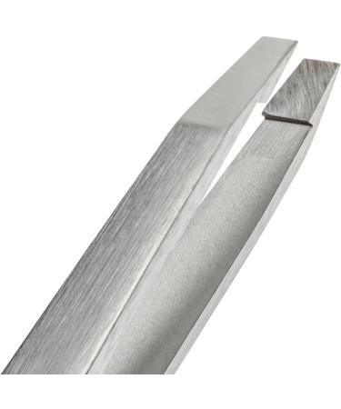 REMOS Stainless Steel Eyebrow Tweezers - Straight Tip 9.5 cm | Precision Grooming Tool for Perfect Brows - Buy Online on GoSupps.com