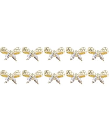FEIlei 10 Bows Nail Art Charms Nail Rhinestones Alloy Butterfly-Nail Crystals Diamonds - Buy Online on GoSupps.com