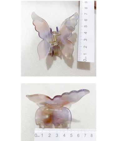 Medium Butterfly Hair Clip - Retro Purple Plastic Hair Claws for Women & Girls | Stylish Hair Accessories - Buy Online on GoSupps.com