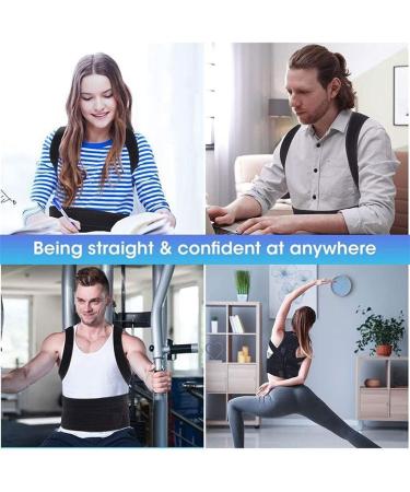 Adjustable Posture Corrector Lumbar Back Support Shoulder Brace Belt Clavicle Support Pain Relief Shoulder Strap Waist Trainer for Men Women (Size : Small) (Medium) (Small) - Buy Online on GoSupps.com
