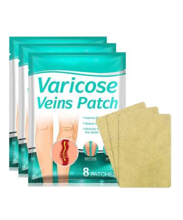 Wmool 8 pieces varicose veins healing pavement treatment vasculitis phlebitis phlebitis arteriosclerosis venous fatigue relief local limbs stiffness b 24 sheets