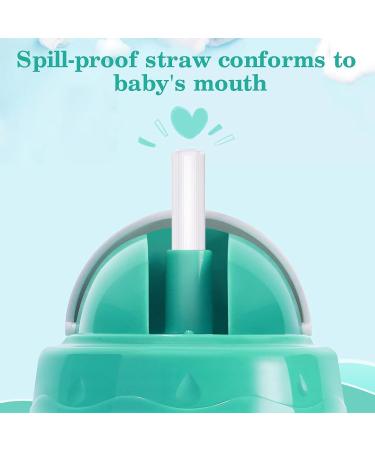 JOYWA Soft Spout Sippy Cup with Weighted Straw - Leak-proof, Spill-proof, Break-proof - 160ml Toddler Learner Cup for 6+ months (Green) - Buy Online on GoSupps.com