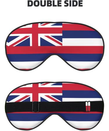 Silky Hawaii Flag Sleep Masks | Soft Satin Eye Cover for Travel & Naps - Unisex Blindfold - Buy Online on GoSupps.com