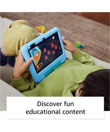 Amazon Fire 7 Kids Tablet - #1 Choice for Ages 3-7 | Parental Controls, Educational Features | 16GB, Blue - 2022 Bestseller - Buy Online on GoSupps.com
