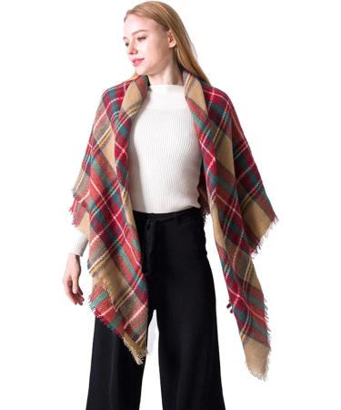 Shop HANXIULIN Women's Elegant Autumn Triangle Scarf - Luxurious Casual Wrap for Winter | One Size - Buy Online on GoSupps.com