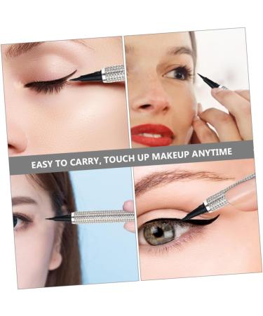 Healeved Liquid Eyeliner Girl Eyeliner Pen Makeup Supply Eye Line Makeup Tool Gel Pu Sticker Drill Silver - Buy Online on GoSupps.com