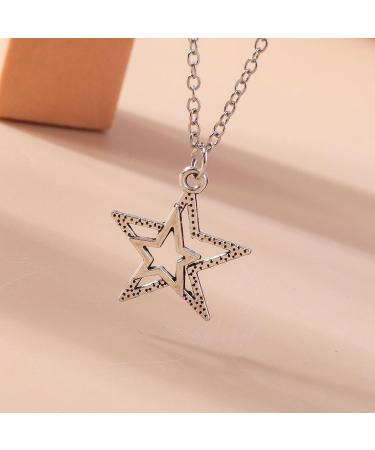 Shop Oralgo's Elegant Star Trailer Necklace - Stylish Alloy Collarbone Chain for Everyday Wear - Buy Online on GoSupps.com