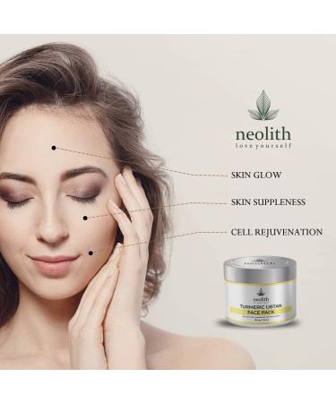 Neolith Turmeric Ubtan Clay Face Mask for Skin Brightening Glowing Skin Tan Removal Oil Control Black head removal Anti Acne & Fairness 100gm - Buy Online on GoSupps.com