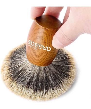 Anbbas Men's Pure Badger Hair Shaving Brush - Manchurian Ash Wood Handle - Buy Online on GoSupps.com