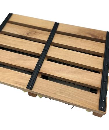 Galvog Boot Scraper Wooden Rub Mat Outdoors | All Weather Heavy Duty Shoe Scrubber Brushes Garden Kitchen Patio Carpet Doormats | Extra Wide Boot Buddy Mud Snow Scrubbing Cleaner - Buy Online on GoSupps.com