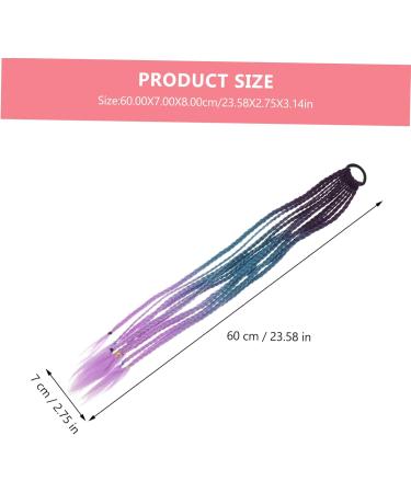 Beaupretty Ponytail Hair Ties ponytail kids braid ponytail braided ponytail extension wigs hair color extensions for knotless braided wigs for black women child girl Hair High temperature 60x7x0.8cm As Shown 1 - Buy Online on GoSupps.com