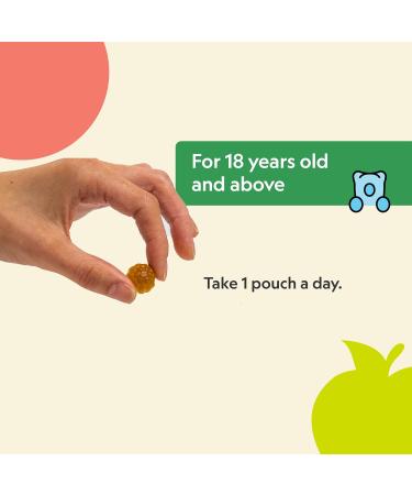 Herbaland Super Greens Gummies Snacks with Benefits Vegan Low-sugar High-fiber Gluten-free 2 Servings of Organic Veggies & 12g of Organic Tapioca Fiber Per Pouch Apple Peach Flavor 12 x 40g (Box of 12) Compostable Pouch - Buy Online on GoSupps.com