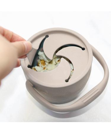 GINBEAR No Spill Collapsible Silicone Snack Cup for Toddlers - Argil - Buy Online on GoSupps.com