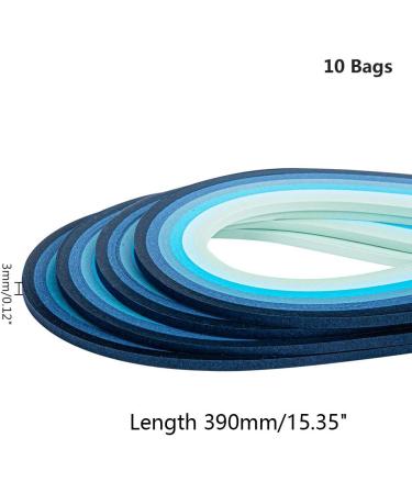 Arricraft 1200 Strips 3mm Quilling Paper in Blue Gradient - Paper Craft Supplies for DIY Projects - Buy Online on GoSupps.com