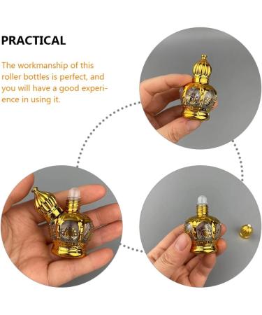 FRCOLOR 6pcs Vintage Middle Eastern Essential Oil Roller Bottles - 15ml Glass Perfume Containers for Aromatherapy - Buy Online on GoSupps.com