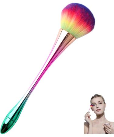 Soft Fluffy Powder Brushes for Flawless Makeup | Colorful Gradient Blue Kabuki & Blush Brush for Daily Use - Buy Online on GoSupps.com