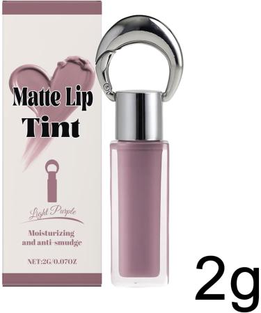 Yhsioaklo Shiny Lip Gloss Highly Pigmented Shiny Lip Gloss for Teens Friends Family Stage Performances Photo Props Light Violet - Buy Online on GoSupps.com