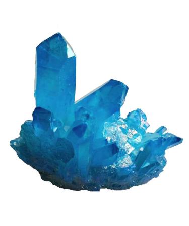 Natural Electroplated Quartz Raw Crystal Cluster for Decoration 200g-300g 1pc HOMEZHOU