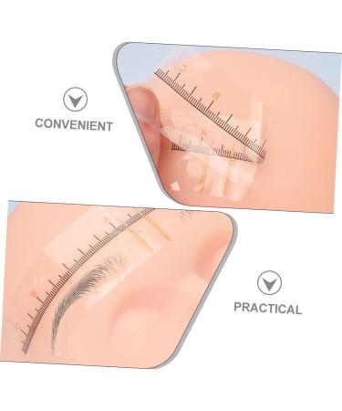 VINTORKY Eyebrow Stencil 50pcs Makeup Rulers Yellow Stencils Stencil Women Template Trimmer Stamp Sticker Kit for Brow Diy 18.00X3.80X0.10CM Yellow - Buy Online on GoSupps.com