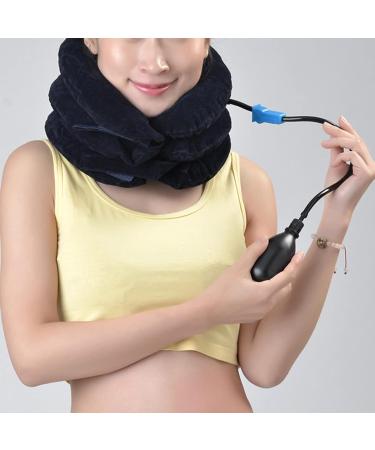 Buy Inflatable Neck Brace & Stretching Device - Breathable Neck Traction Support for Pain Relief - International Shipping Available - Buy Online on GoSupps.com