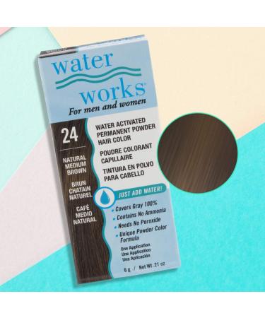 Buy Water Works Permanent Powder Hair Color - Medium Brown (3 Packs) | International Shipping Available - Buy Online on GoSupps.com