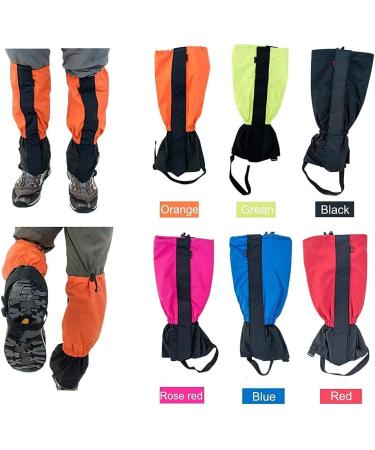 Zhongtou Waterproof Gaiters for Men | 45cm Snow & Rain Protection | Velcro Fastener for Hiking Hunting & Cycling | Black Outdoor Gear - Buy Online on GoSupps.com