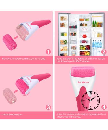 Fronnor Ice Scooter - Therapeutic Cooling Massage Device for Face & Eyes | Perfect Mother's Day Gift for Wrinkle Reduction & Migraine Relief - Green/Red - Buy Online on GoSupps.com