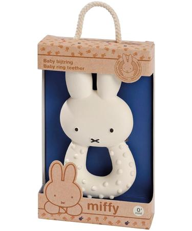 Miffy Baby Teething Ring | 100% Natural Rubber Teething Toy for Soothing Sore Gums | Perfect for Babies 0+ - Buy Online on GoSupps.com