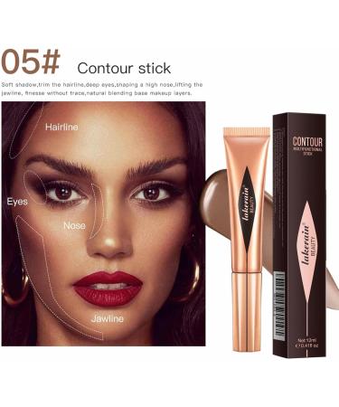 Highlighter Stick Multi-Stick Creamy 3 in 1 Waterproof Sheer Glow Buildable Color Contouring Pen Blush and Blendable Highlighter Makeup Stick for Face Troonz - Buy Online on GoSupps.com