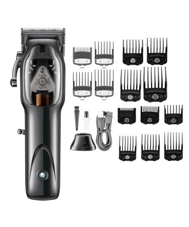 Hair Clippers DLC Blade Hair Clipper Professional 9000RPM Magnetic Motor Hair Trimmer Barber Clipper With 10PC Magnetic Comb For Men