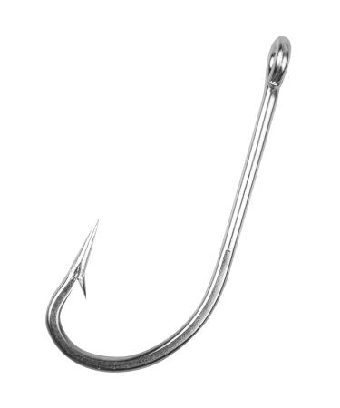 Fishing J Hooks Saltwater O'Shaughnessy Forged Hooks 35pcs Stainless Steel 34007 Long Shank Hooks Trolling Hooks Extra Strong Hooks for Saltwater Freshwater Fishing 7/0_35pcs