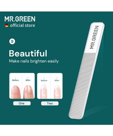 MR.GREEN Curved Blades Nail Clippers Set with Glass File - Stainless Steel Manicure and Pedicure Tools - Buy Online on GoSupps.com
