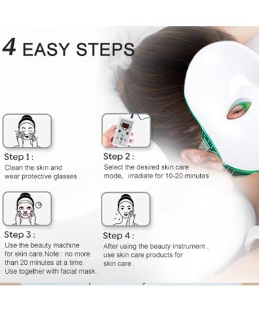 Red Light Therapy Mask for Face - 7 Color LED Skin Tightening & Firming Beauty Tool - Buy Online on GoSupps.com