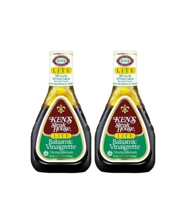 Ken's Steak House Lite Balsamic Vinaigrette Dressing, 16 OZ