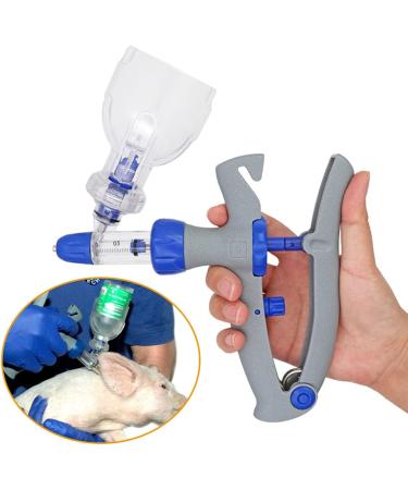 YUELY 5ml Veterinary Injector - Adjustable Continuous Self-Refill Syringe for Livestock - Cattle Chicken Sheep Pig - Buy Online on GoSupps.com