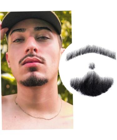 Faux Hommes Barbe de la Barbe r elle Moustache Moustache Barbe la Vie comme la Moustache de Vraie Cheveux Fausse Moustache pour l'homme Vie comme la Moustache de Vraie Cheveux - Buy Online on GoSupps.com