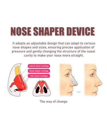 Zetiling Nose Shaper - Adjustable Silicone Nose Lifter & Straightener for Perfect Nose Shape | 2pcs Nose Up Clip - Buy Online on GoSupps.com