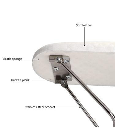 Nail Pillow Hand Rest - Microfiber Leather Armrest Cushion for Manicure Nail Art - White - Buy Online on GoSupps.com