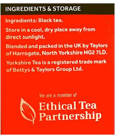 Taylors of Harrogate Yorkshire Tea 656g - Premium Black Tea Blend - Buy Online on GoSupps.com